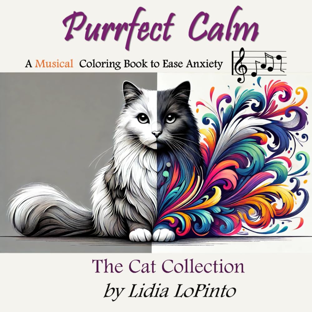 Purrfect Calm: A Coloring Book to Ease Anxiety: The Cat Collection (Adult Coloring Books for Anxiety Relief)