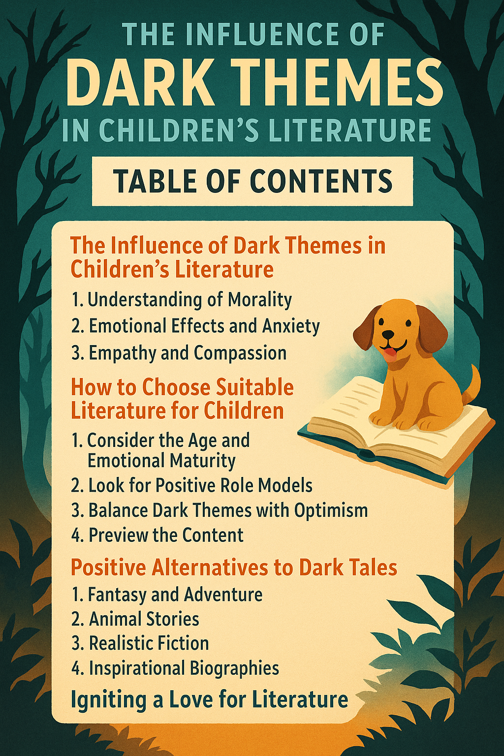 Dark Tales and Young Minds: Choosing Children's Literature Wisely