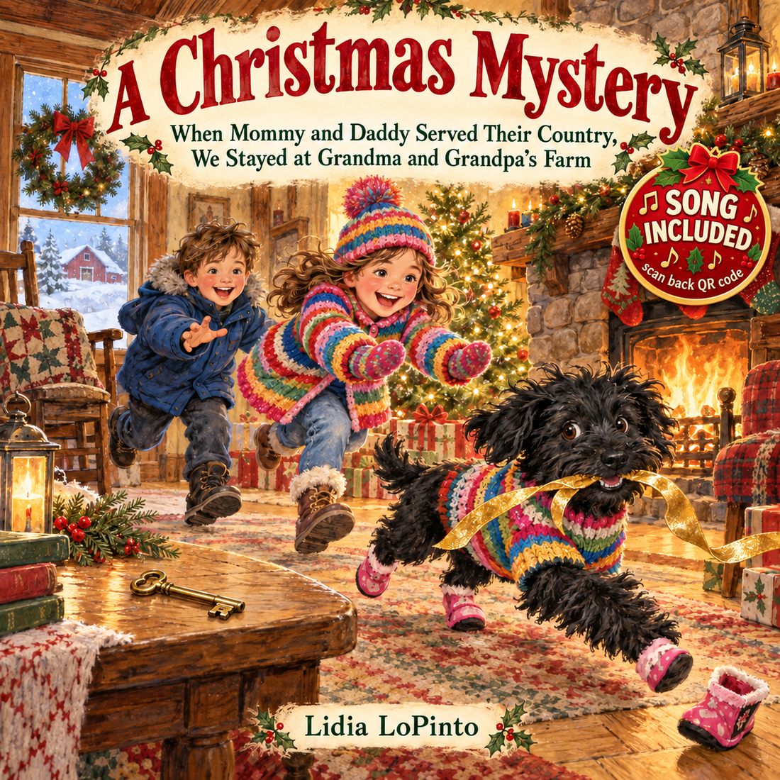 children’s books with songs — A Christmas Mystery: When Mommy and Daddy Served Their Country, We Stayed at Grandma and Grandpa’s Farm